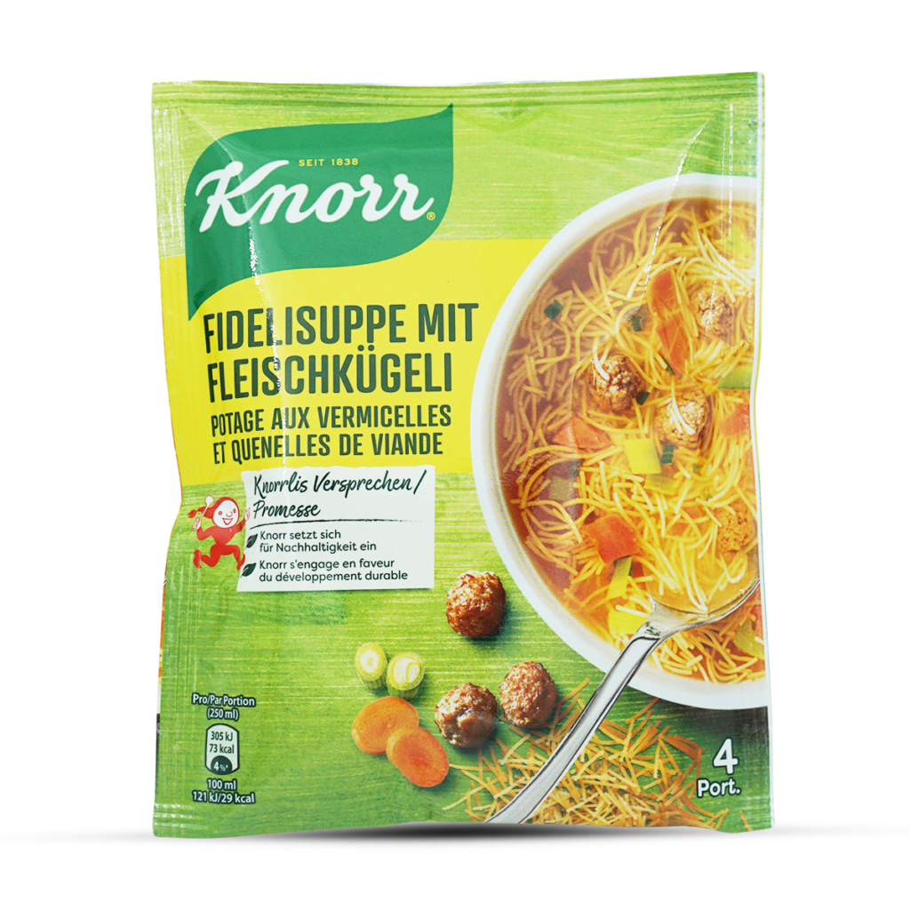 Knorr Fideli mit Fleischkügeli 