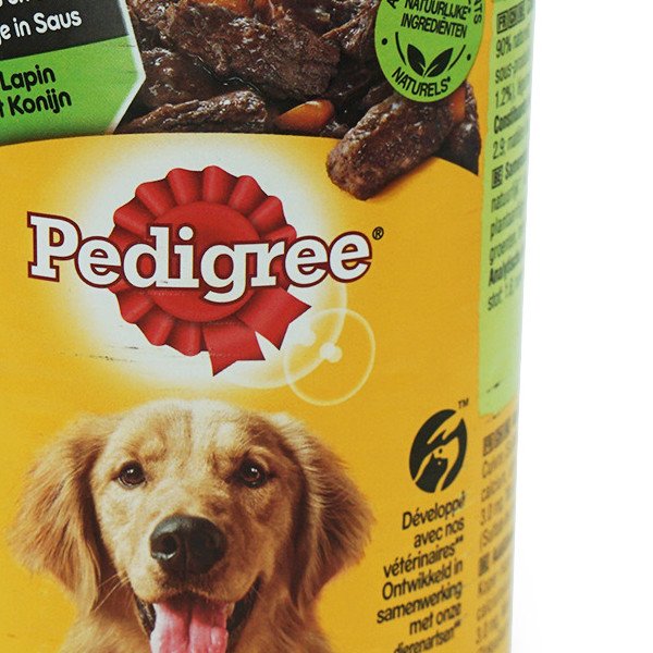 Pedigree Can With Rabbit In Sauce