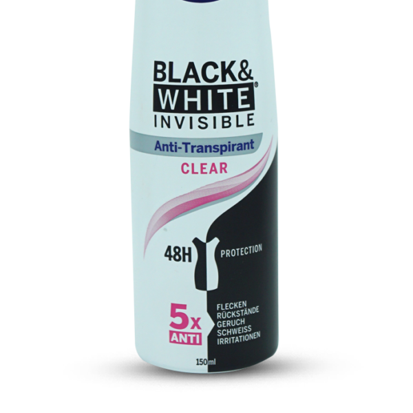 Nivea Black & White Invisible Clear Spray Deodorant 