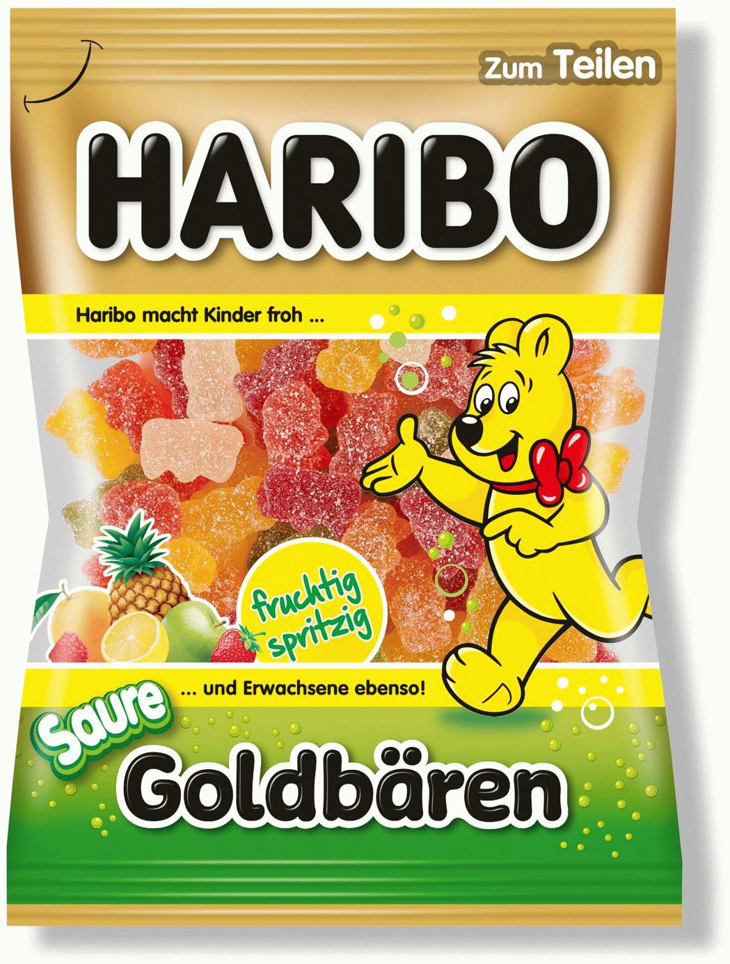 Haribo Gummibonbons Goldbären Sauer