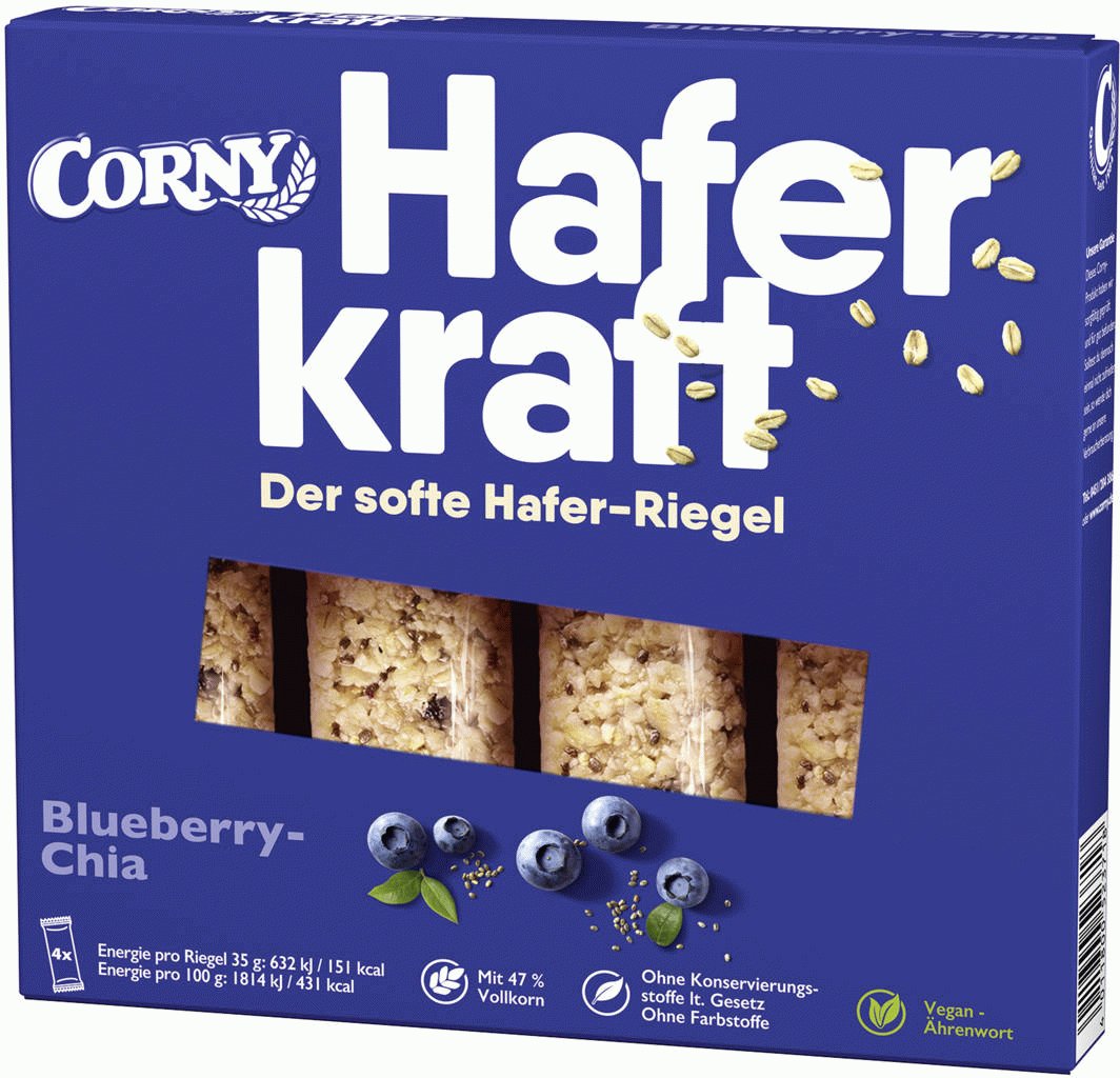 Corny Haferkraft Blueberry-Chia