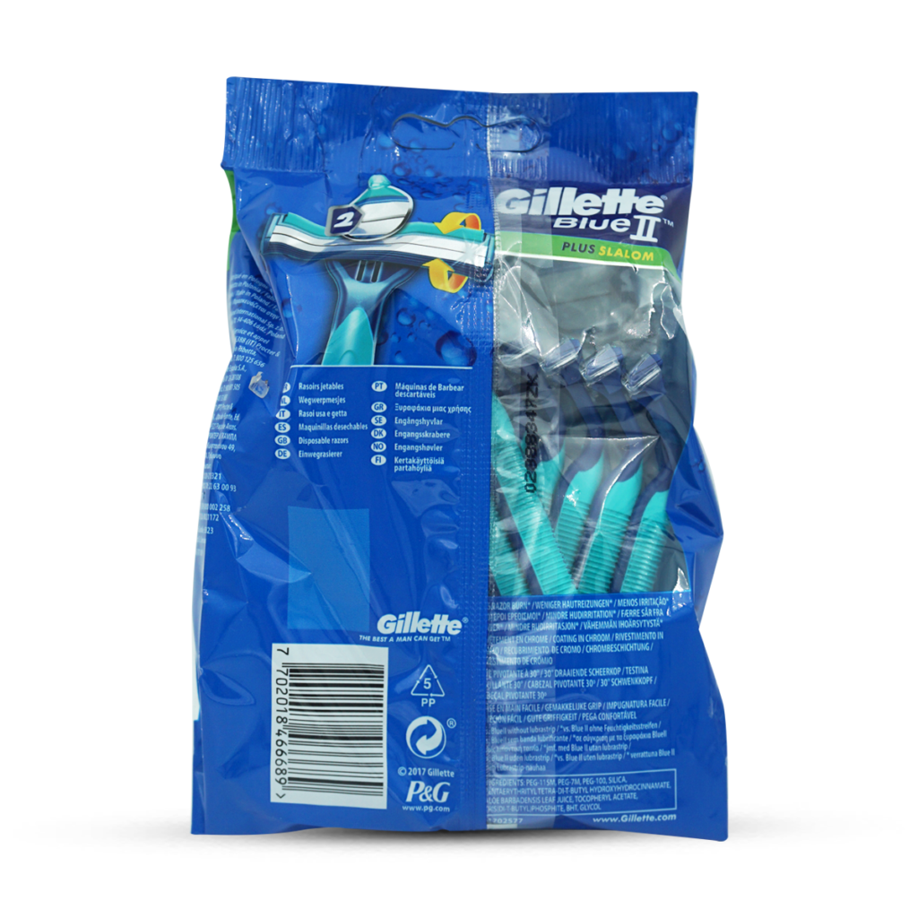 Gillette Blue II Plus Slalom disposable razor 10 Pcs.