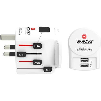 Skross World Travel Adapter PRO+ 2x USB