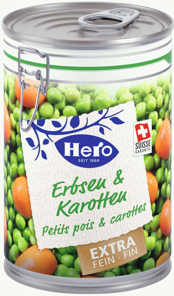 Hero Erbsen & Karotten Extra Fein