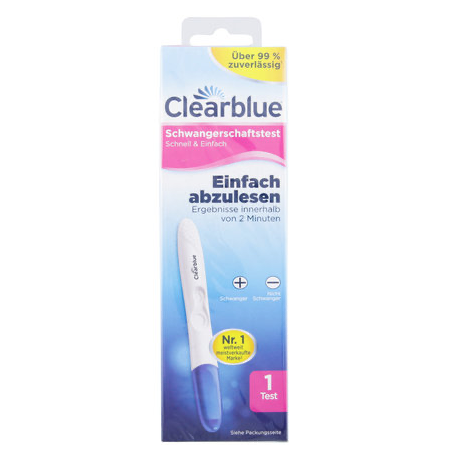 Clearblue Schwangerschaftstest einfach abzulesen