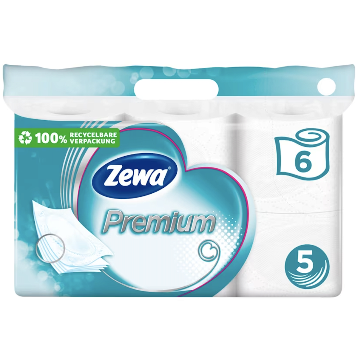 ZEWA Toilettenpapier Premium, 5-lagig