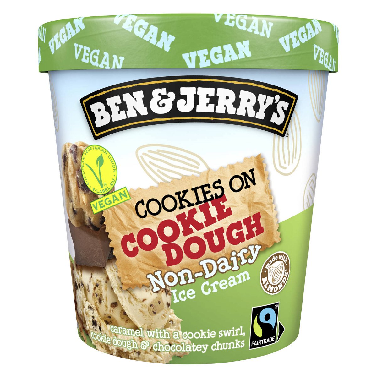 Ben&Jerry's Vegan Cookies on Cookie Dough Ice Cream 