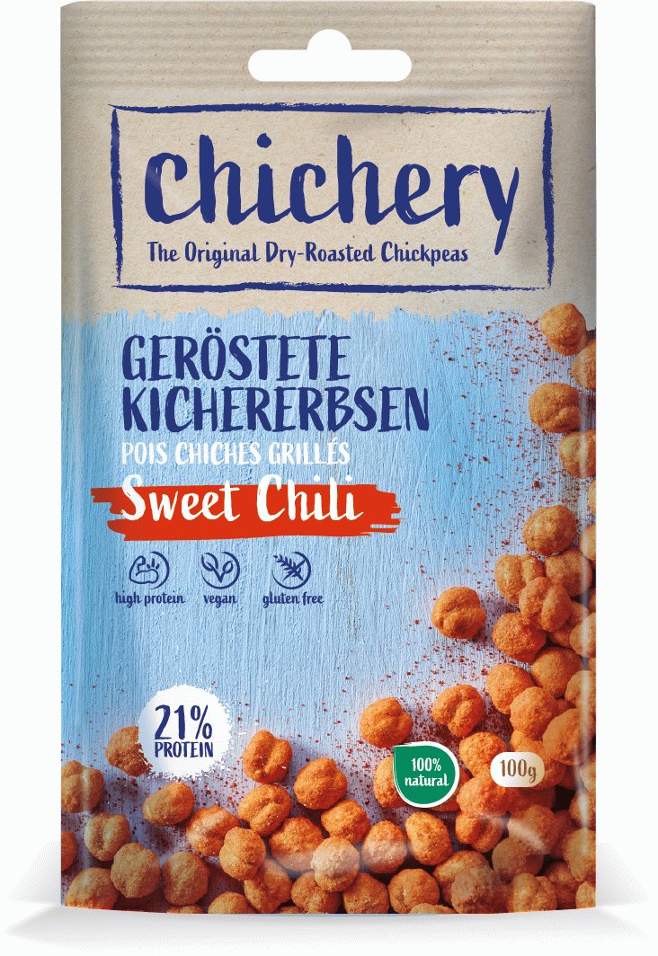 Chichery Geröstete Kichererbsen "Sweet Chili"