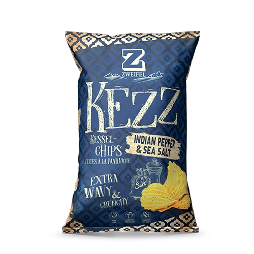 Zweifel Kezz Extra Crunchy Chips Indian Pepper & Sea Salt