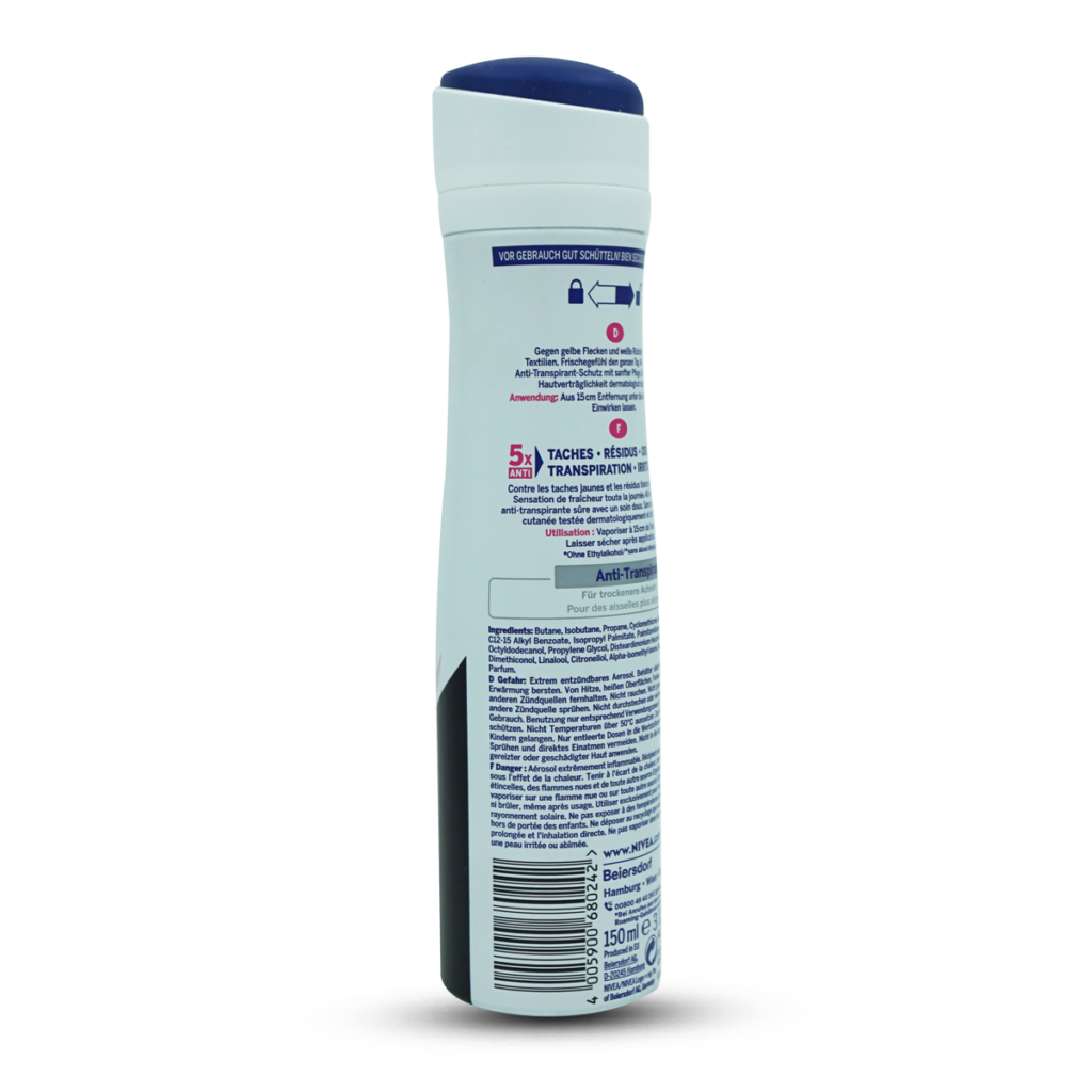 Nivea Black & White Invisible Clear Spray Deodorant 