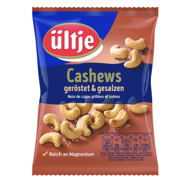 Ültje Geröstet und Gesalzen Cashew-Kerne