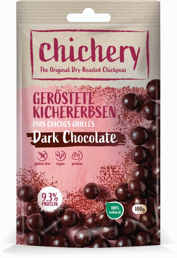 Chichery Geröstete Kichererbsen "Dark Chocolate"